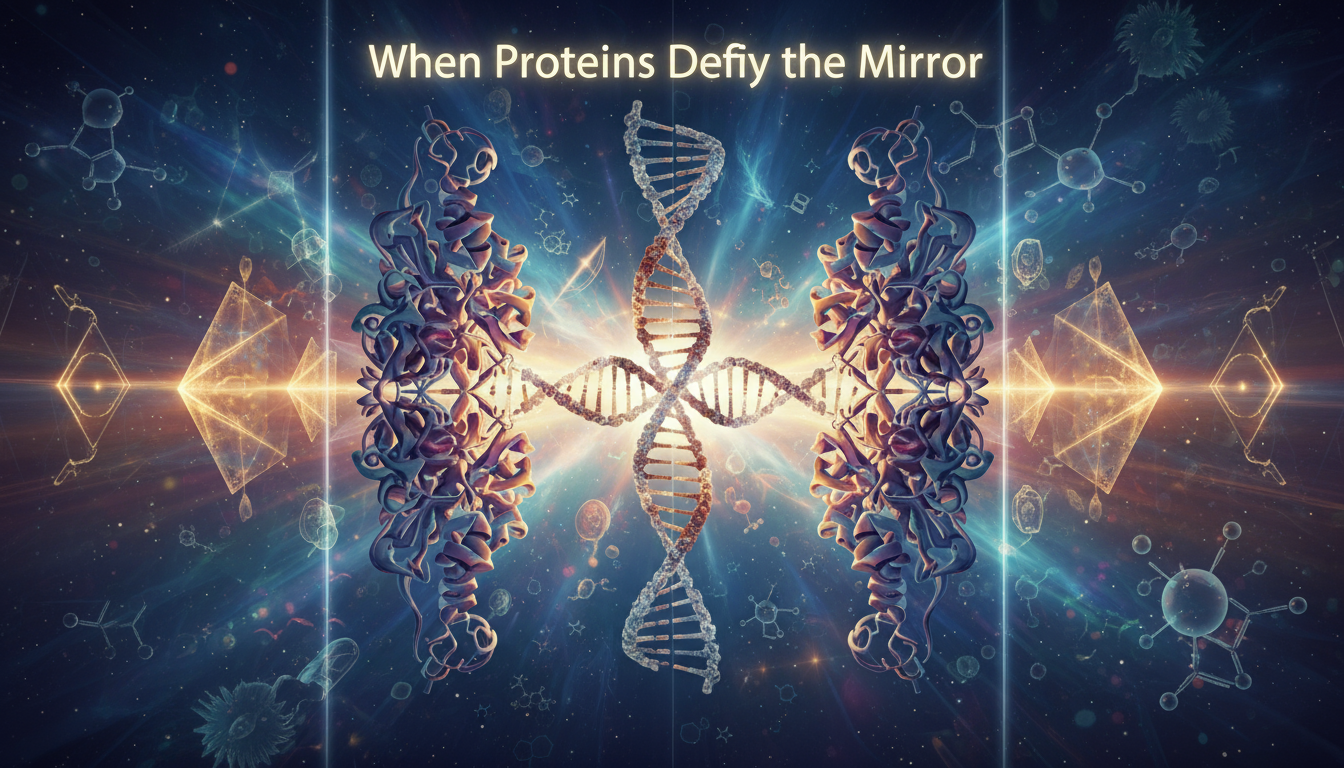 Quando le proteine sfidano lo specchio: un motivo ancestrale rivela la flessibilità nascosta della vita