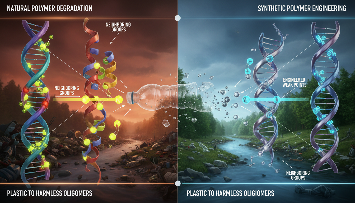 Chimica Polimerica Biomimetica: Ingegnerizzazione della Degradazione Programmabile nelle Plastiche Sintetiche Attraverso Principi Strutturali Derivati dalle Macromolecole Naturali